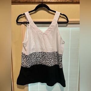 Summer Blouse Leopard Print